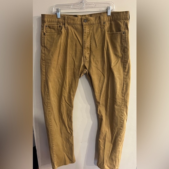 LEVI’S Men’s Khaki 513 Slim Straight Fit Jeans Size 40 x 32 - Picture 1 of 4